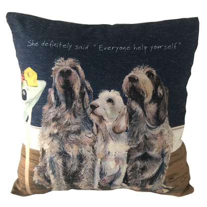Everyone Help Yourself Cushion Little Dog Laughed Gift