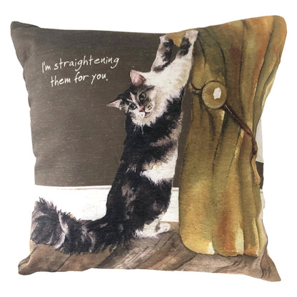 Cat Scratching Post Cushion Little Dog Laughed Gift