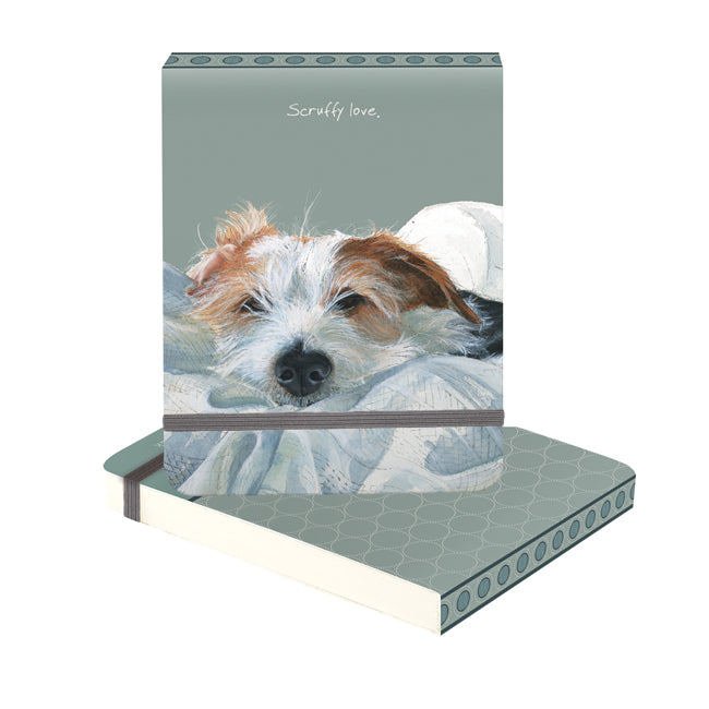 Scruffy Love Jack Russell Little Dog Laughed Notebook