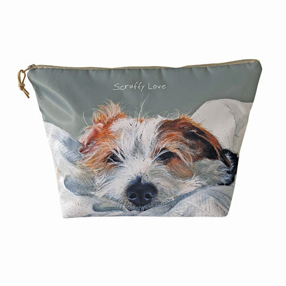 Little Dog Laughed Jack Russell Scruffy Love Wash Bag