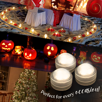 Set of 12 LED Tea Lights Multibuy For Candle Shade