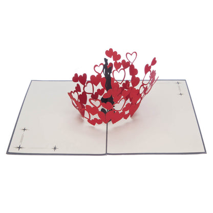 Men Love Pop-Up Any Occasion Greeting Card Blank Inside