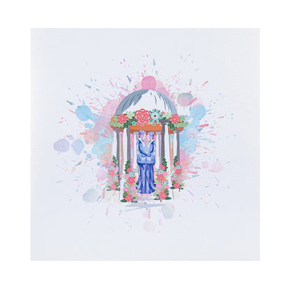 Male Wedding Grooms Pagoda Pop Up Greeting Card