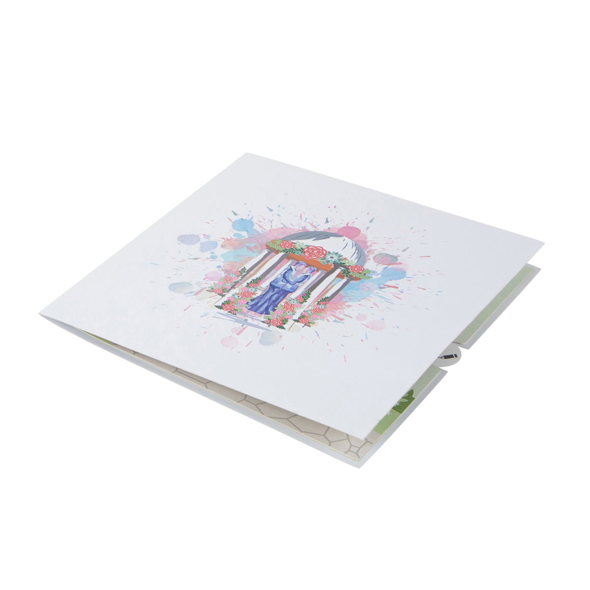 Male Wedding Grooms Pagoda Pop Up Greeting Card