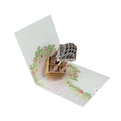 Male Wedding Grooms Pagoda Pop Up Greeting Card