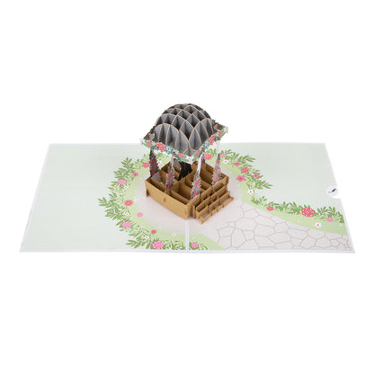 Male Wedding Grooms Pagoda Pop Up Greeting Card