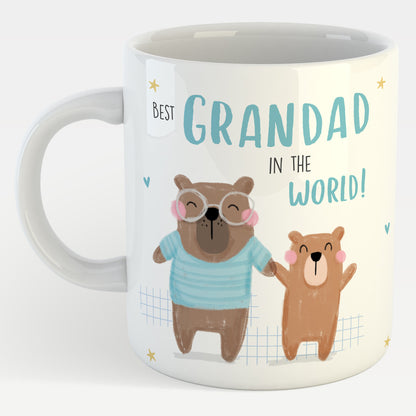 Cute Bear Best Grandad In The World Mug In A Gift Box Father's Day Mug
