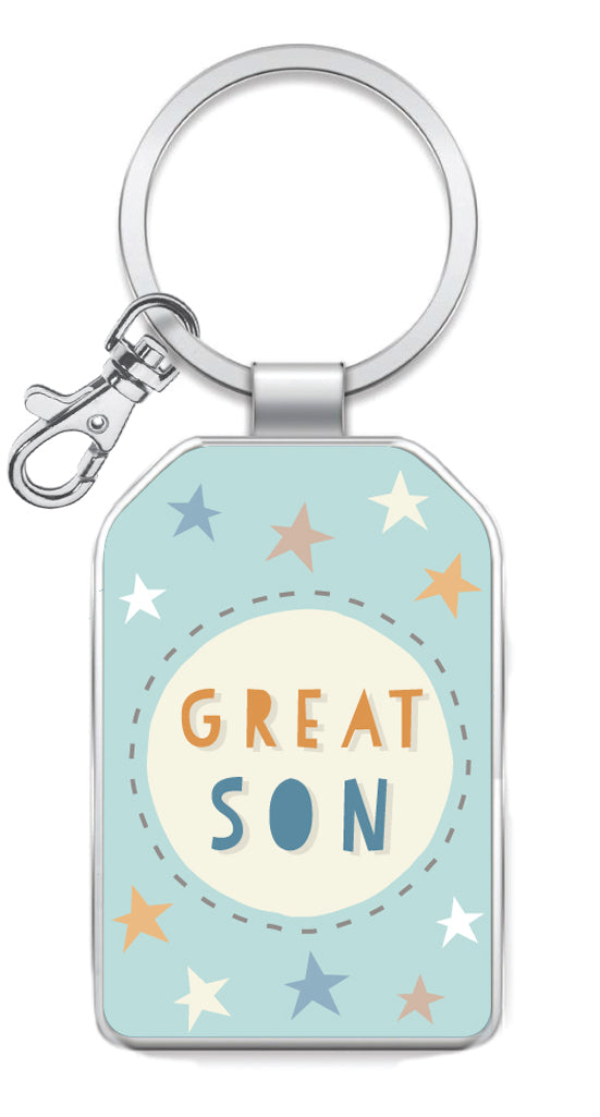 Great Son Little Wishes Metallic Keyring