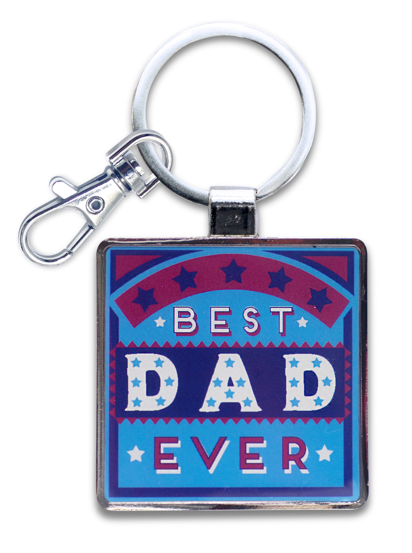 Best Dad Little Wishes Metallic Keyring