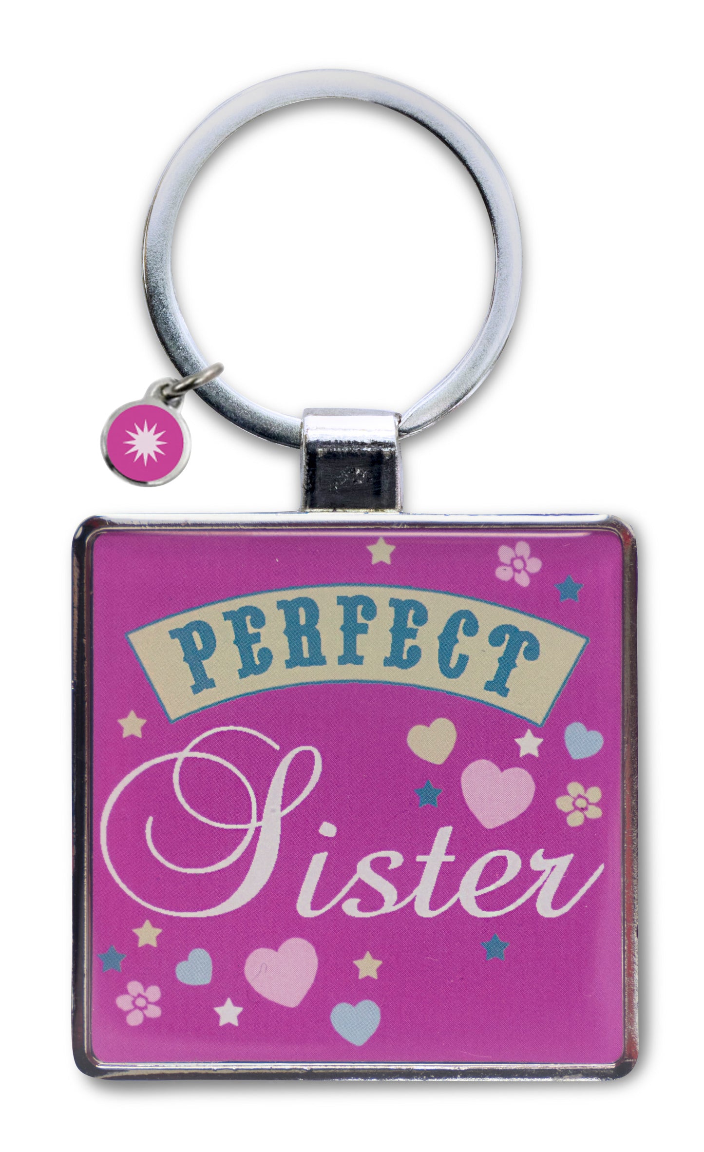 Perfect Sister Little Wishes Metallic Keyring