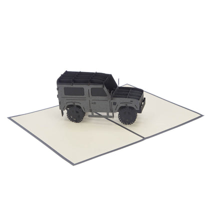 Land Rover Pop-Up Any Occasion Greeting Card Blank Inside