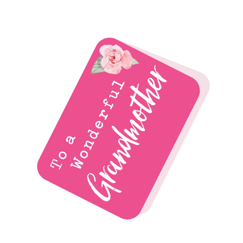 Happy Mother's Day To A Wonderful Grandmother Pop Up Card