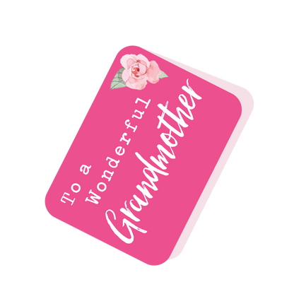 Happy Mother's Day To A Wonderful Grandmother Pop Up Card