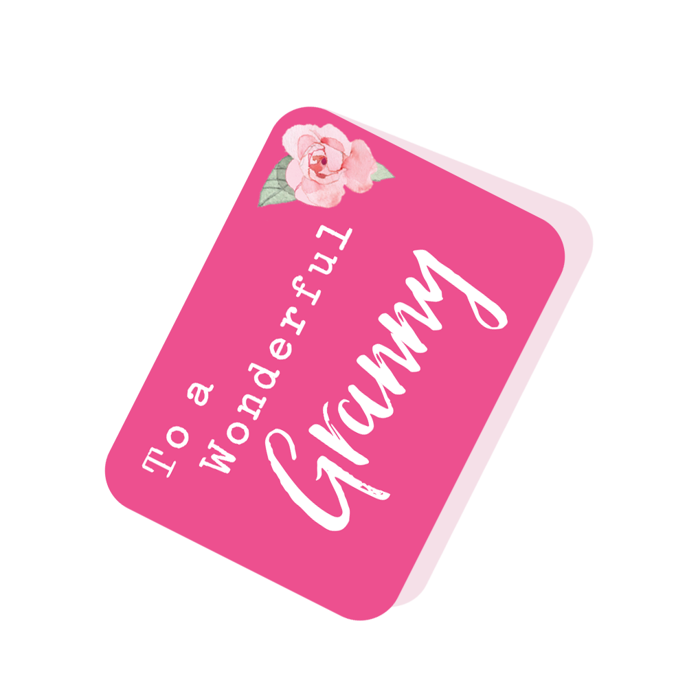 To a Wonderful Granny Pink Tag
