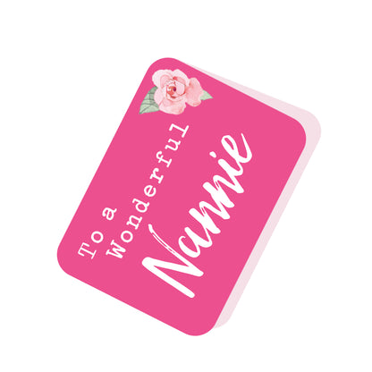 Pop Up Hummingbird & Flowers To A Wonderful Nannie Card