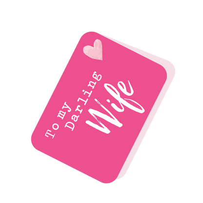 To My Darling Wife Pretty Birds Pop Up Card