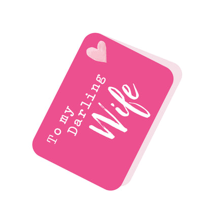 Pop Up Hummingbird & Flowers To My Darling Wife Card