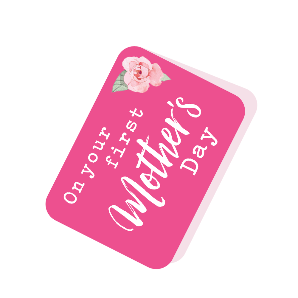 On Your First Mother's Day Pink Tag Love Kate's