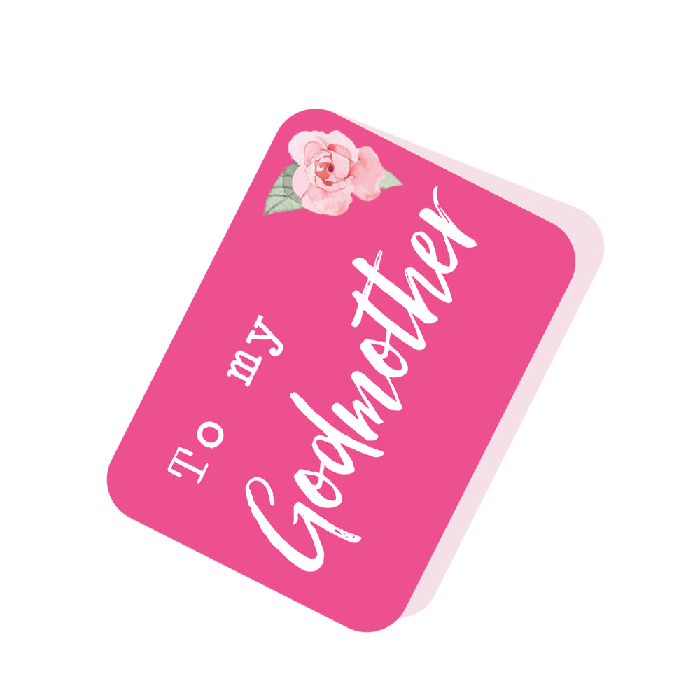 To Godmother With Love & Hugs Pop Up Card