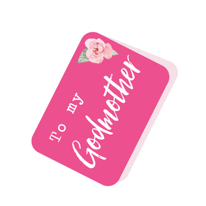 To Godmother With Love & Hugs Pop Up Card