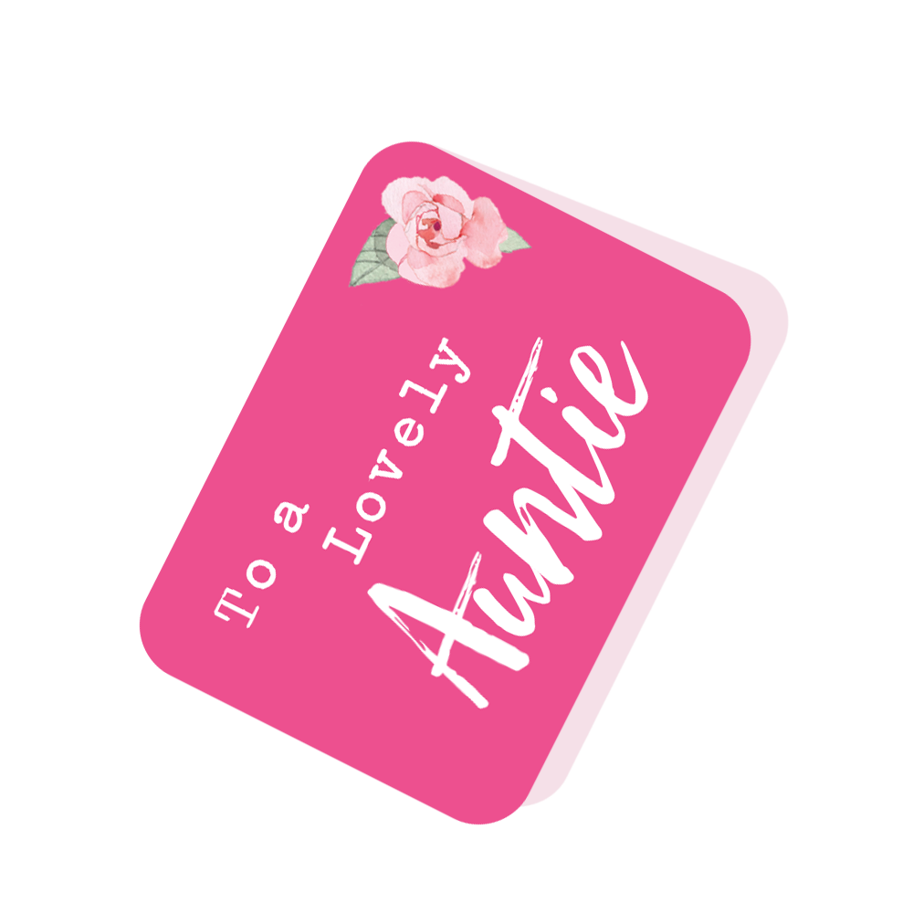 Happy Mother's Day To A Lovely Auntie Pop Up Card