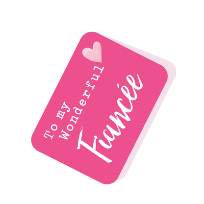 Pop Up Hummingbird & Flowers To My Wonderful Fiancee Card