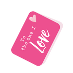 To The One I Love Pink Tag