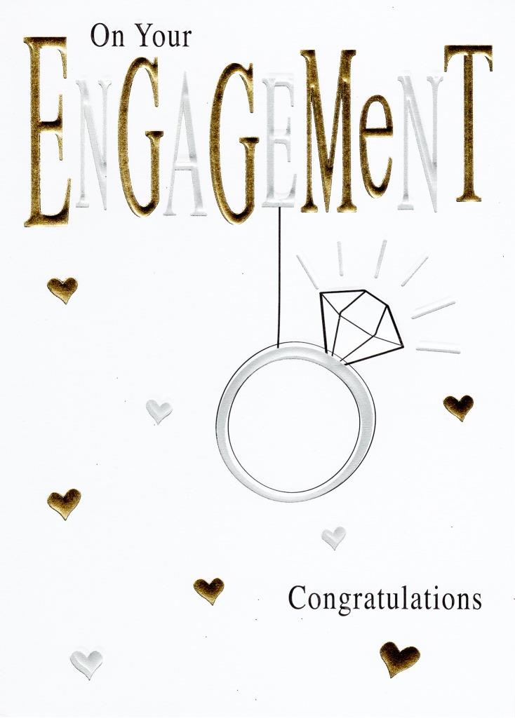 On Your Engagement Foiled Greeting Card