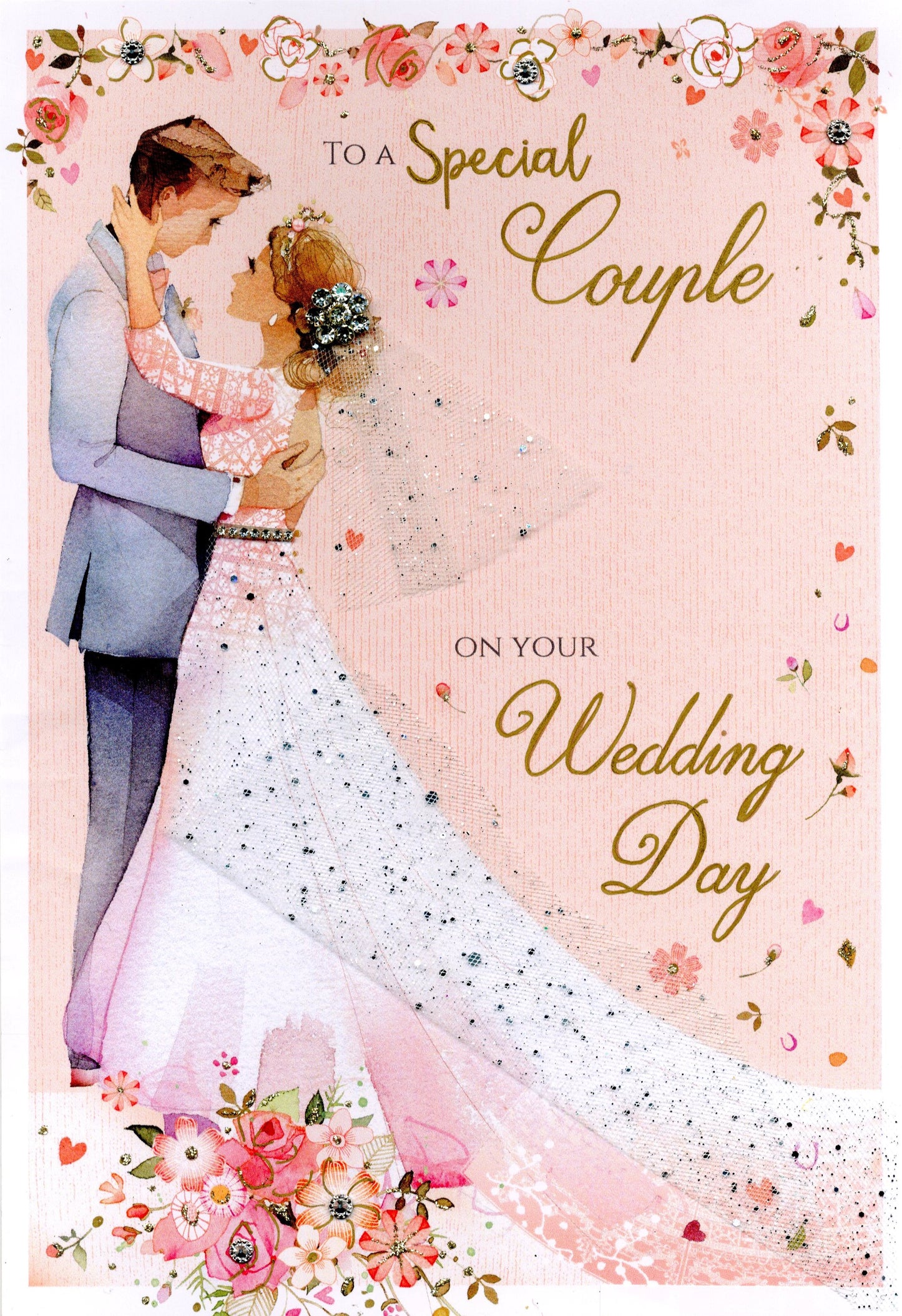 Magnifique A Special Couple On Your Wedding Day Greeting Card