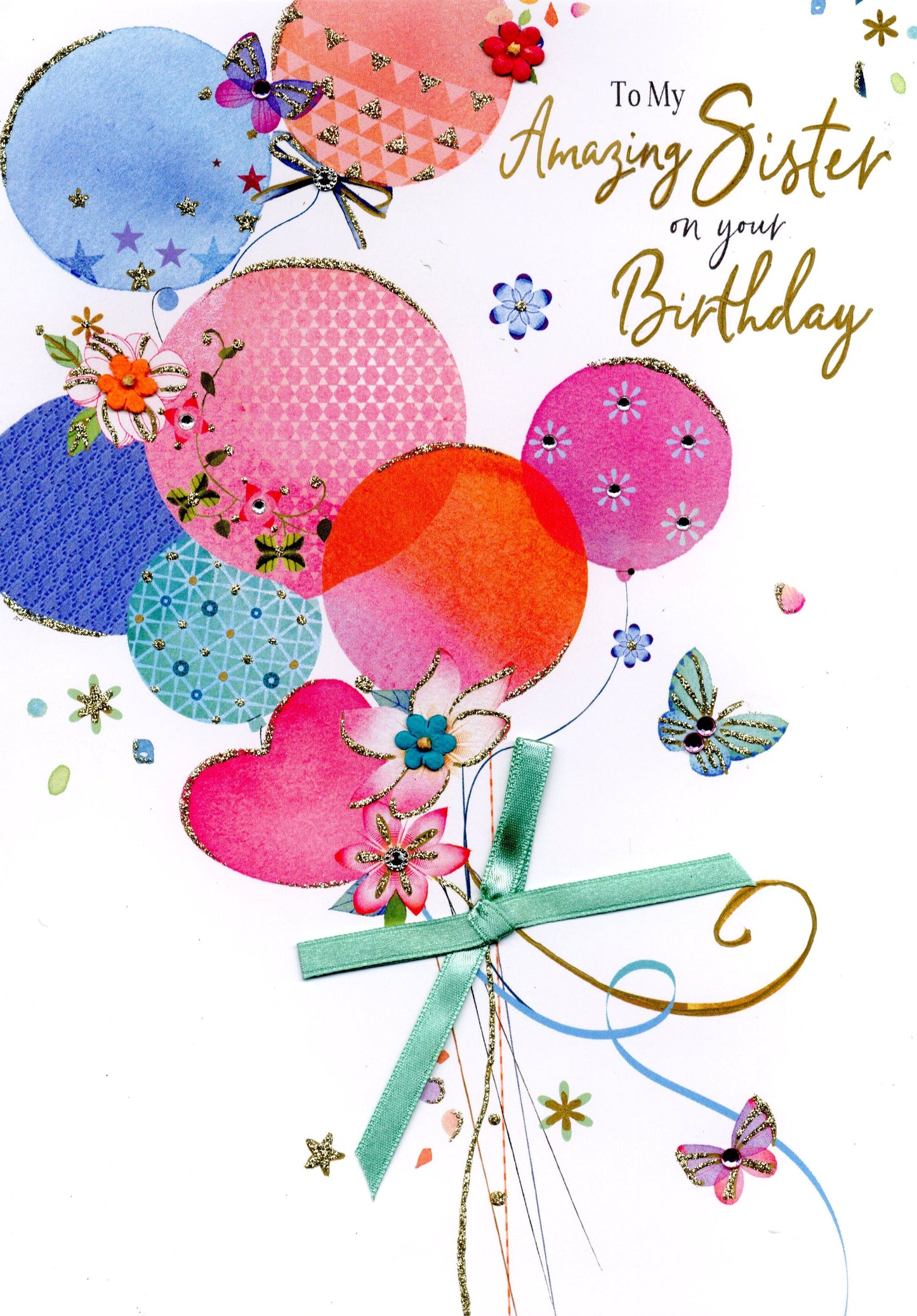 Magnifique Amazing Sister On Your Birthday Greeting Card