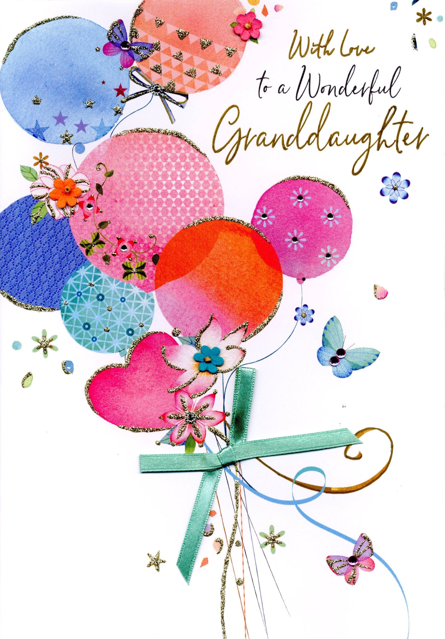 Magnifique Wonderful Granddaughter Birthday Greeting Card