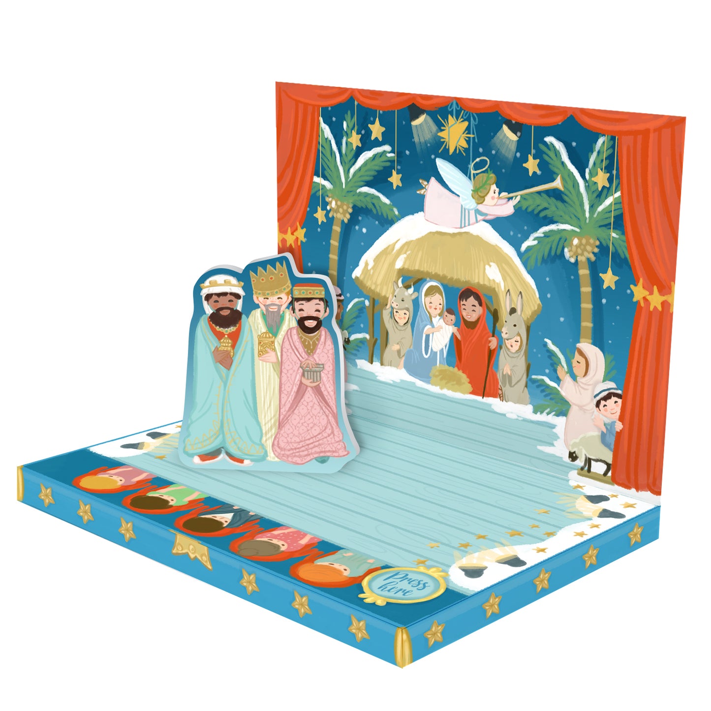 The Little Nativity Music Box Card Novelty Dancing Musical Christmas Card