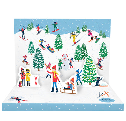 Let It Snow Music Box Card Novelty Dancing Musical Christmas Card