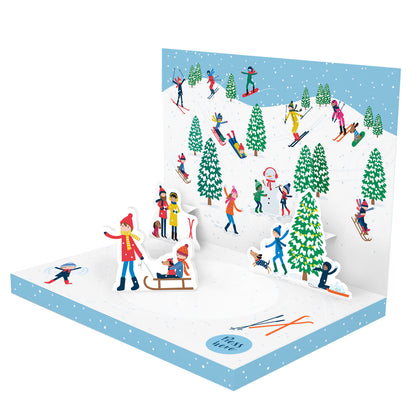 Let It Snow Music Box Card Novelty Dancing Musical Christmas Card