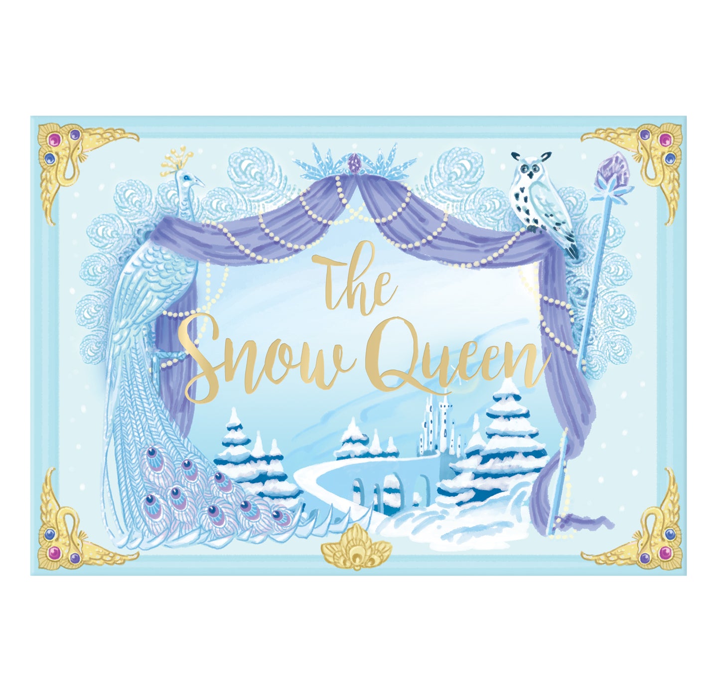 The Snow Queen Music Box Card Novelty Dancing Musical Christmas Card