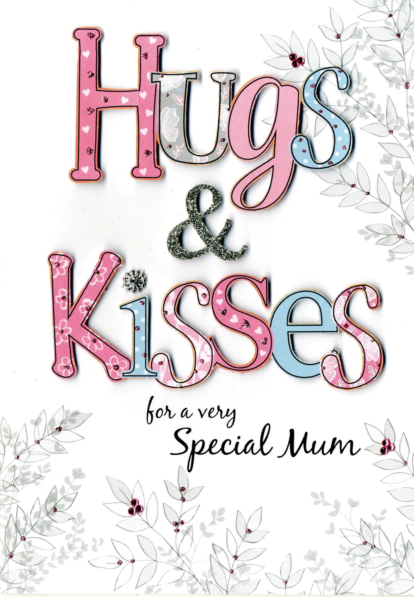 Mother's Day Card Hugs & Kisses Special Mum