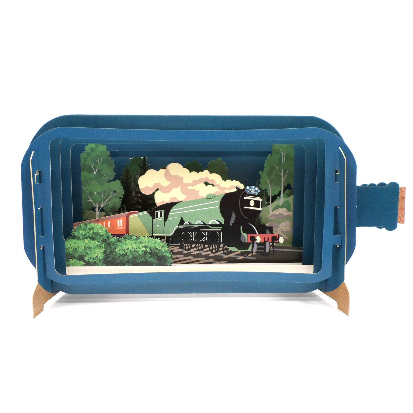 Message In A Bottle The Flying Scotsman Pop Up Any Occasion Greeting Card