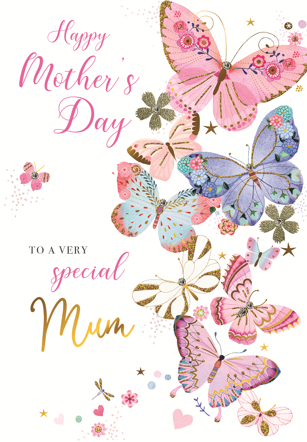 To A Very Special Mum Embellished Mother's Day Greeting Card