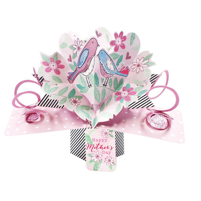 Happy Mother's Day Birds Pop-Up Greeting Card