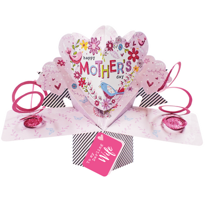 To My Darling Wife Happy Mother's Day Pop Up Card