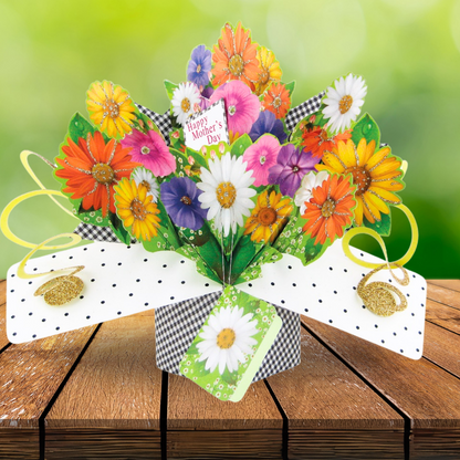 Happy Mother's Day Pop-Up Flowers Greeting Card