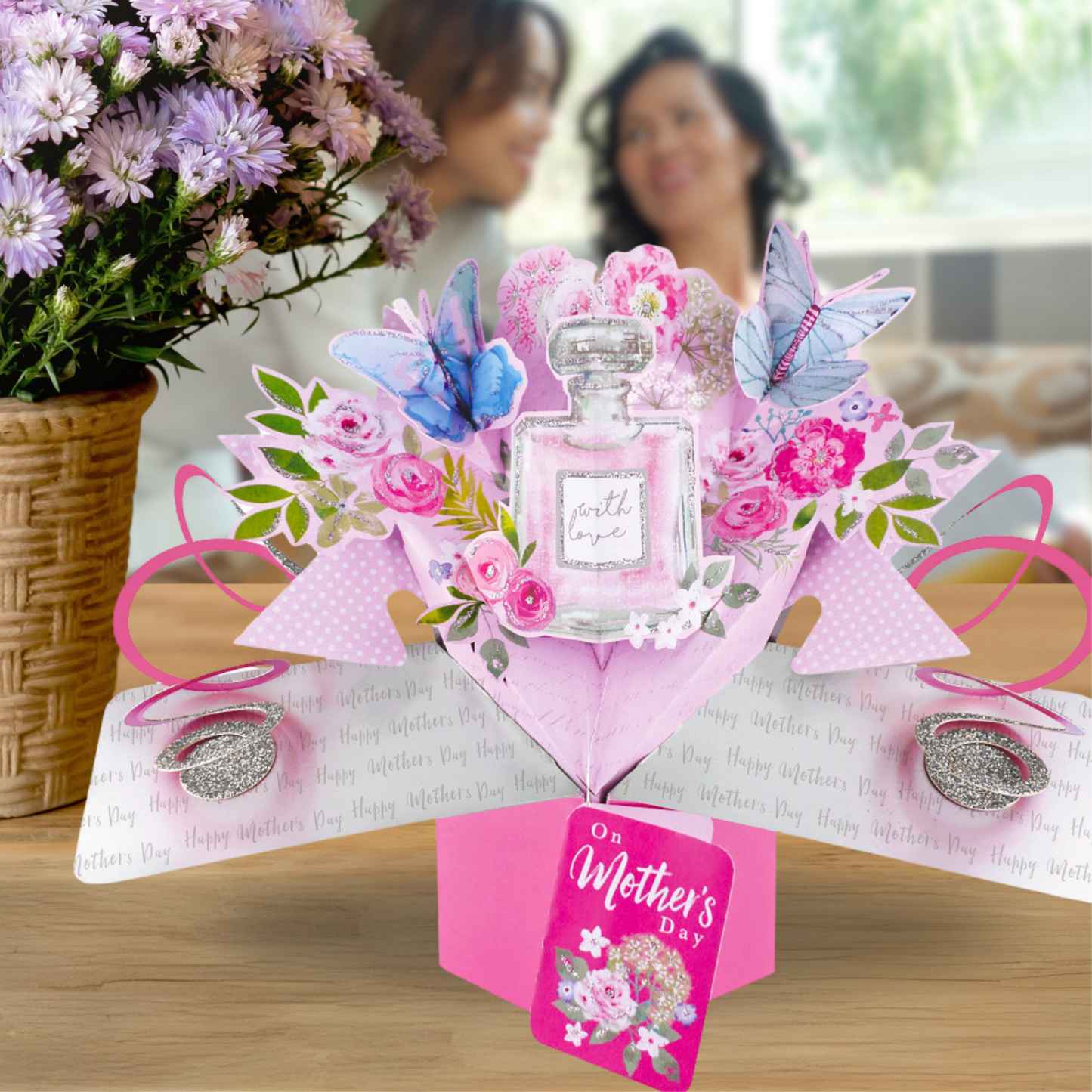 On Mother's Day With Love Pop-Up Greeting Card