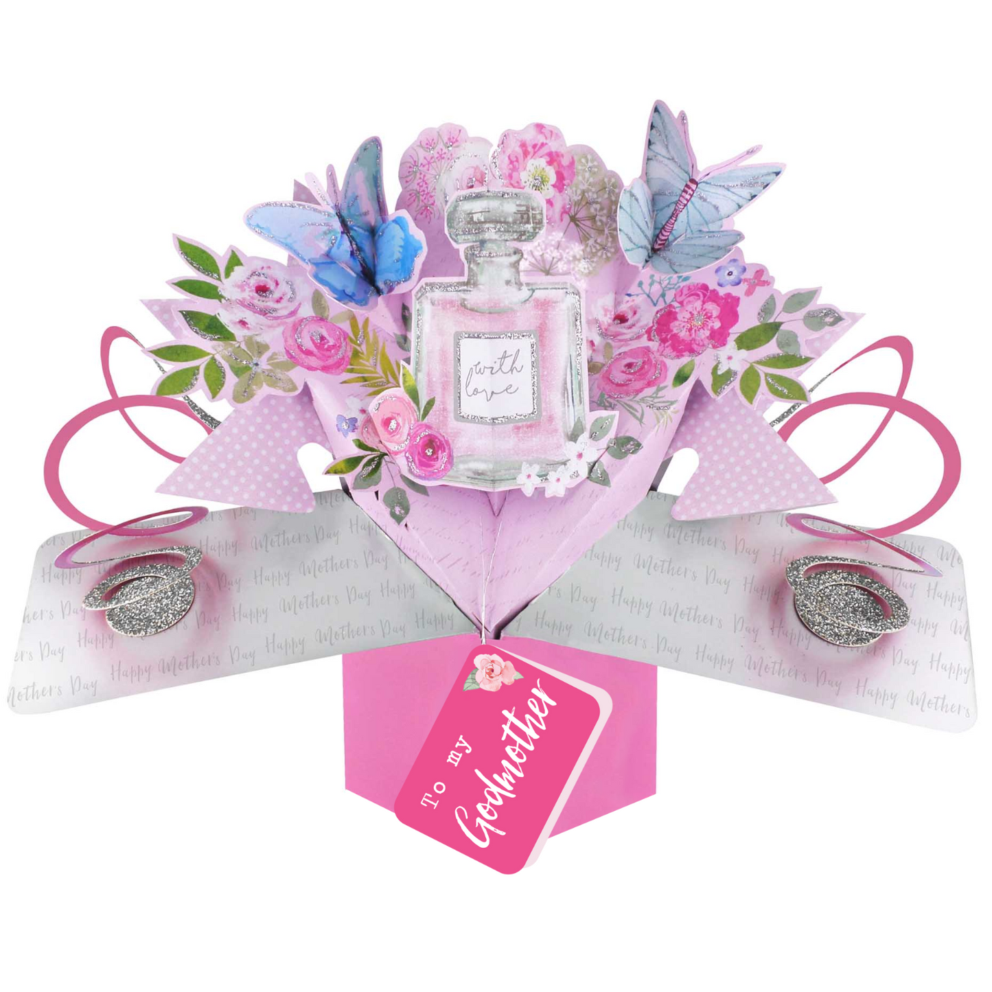 Mother's Day Card To My Godmother With Love Pop Up Card
