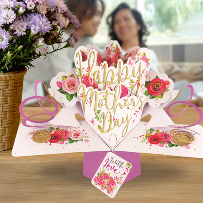 Happy Mother's Day With Love Pop-Up Greeting Card
