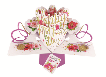 Happy Mother's Day With Love Pop-Up Greeting Card