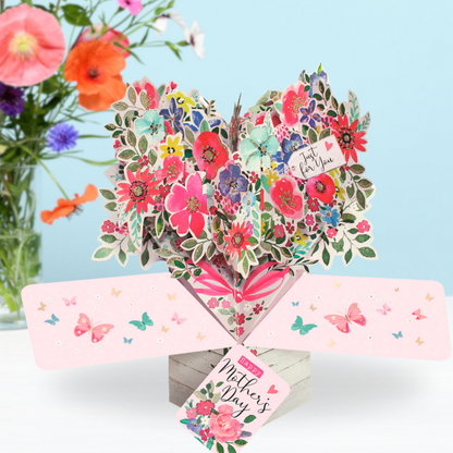 Happy Mother's Day Bouquet Pop-Up Greeting Card