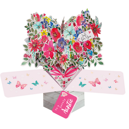 Lovely Auntie Just For You Pop Up Card