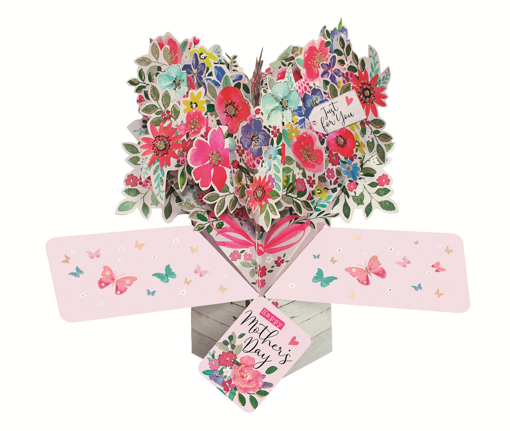Happy Mother's Day Bouquet Pop-Up Greeting Card