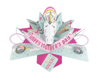 Happy Mother's Day Unicorn Pop Up Greeting Card