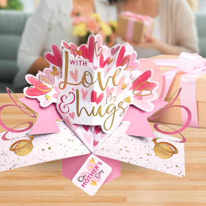 Happy Mother's Day With Love Pop Up Greeting Card